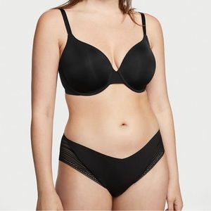 NWT Victoria Secret Panty - Black - Size L